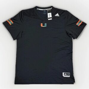 Size XL - Adidas University of Miami Blank Football Jersey - Rare